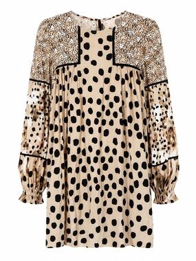 Conditions Apply Anthropologie Mixed Print Mini Dress NWT Size Medium